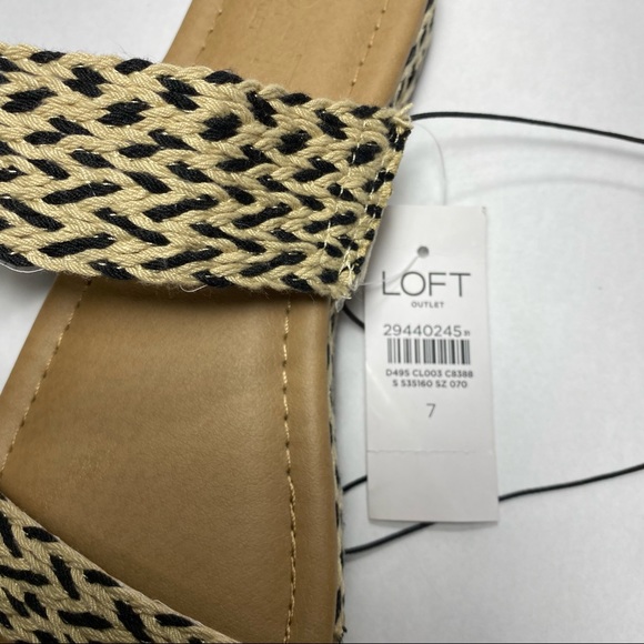 Anne Taylor Loft Boho Jute Espadrilles Sandals - Picture 6 of 6